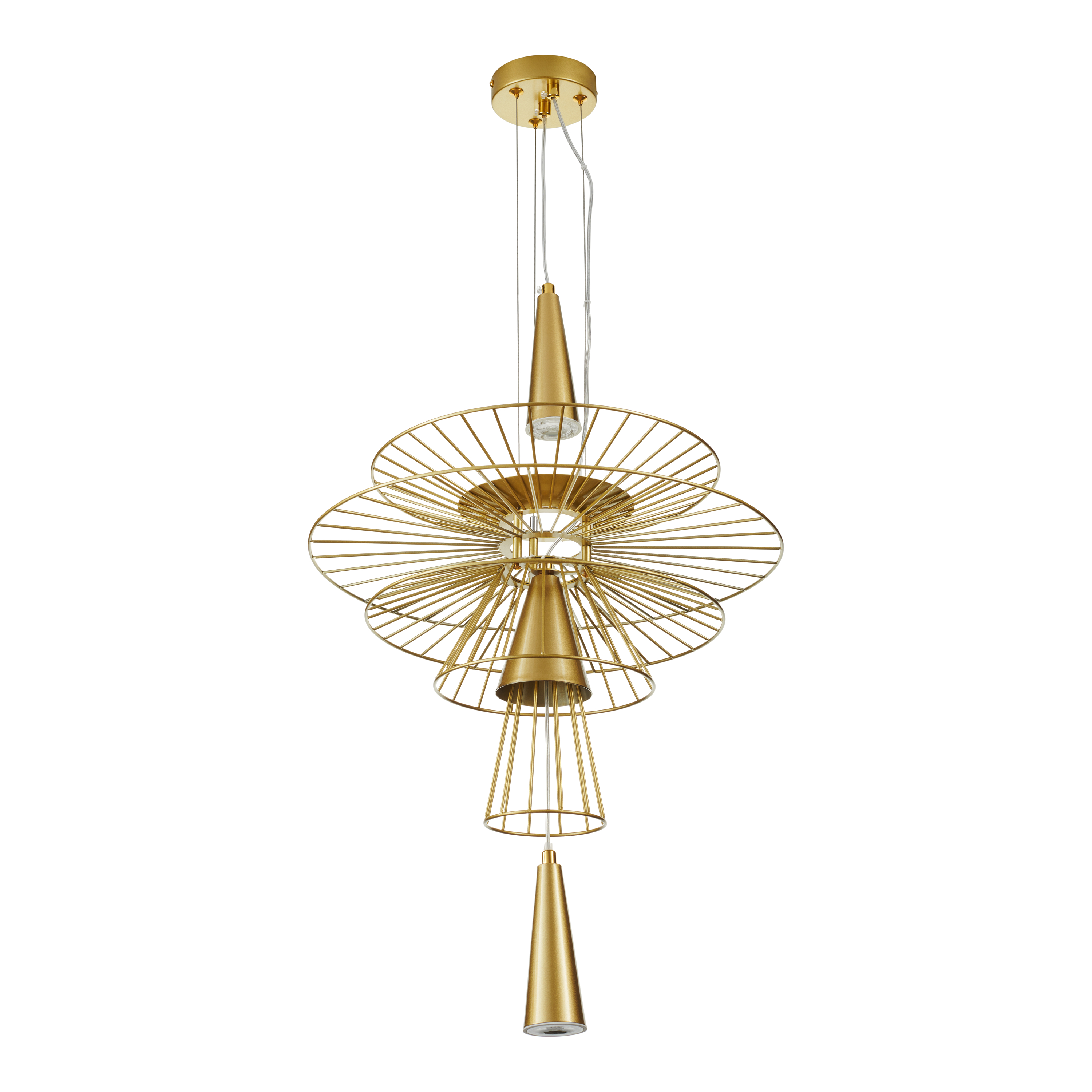 Lampa wisząca SUSSO S złota 40 cm - ST-8713P-S - Step Into Design - obrazek 2