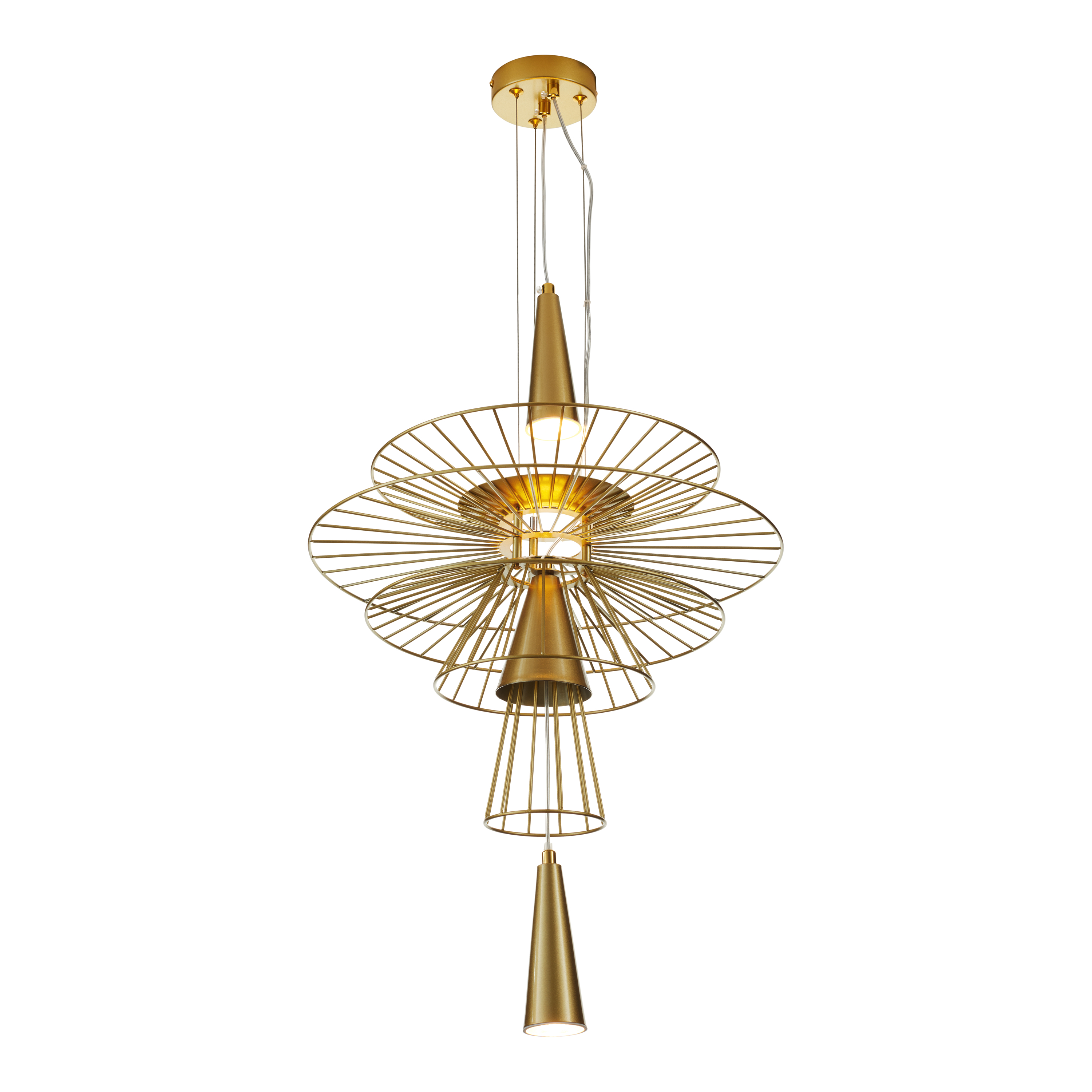 Lampa wisząca SUSSO S złota 40 cm - ST-8713P-S - Step Into Design - obrazek 3