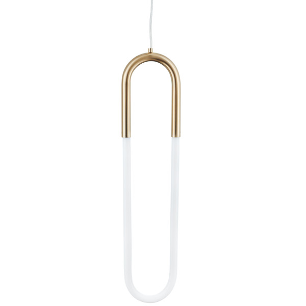 Lampa wisząca nowoczesna U-SHAPE szczotkowany mosiądz ST-1716 - Step Into Design