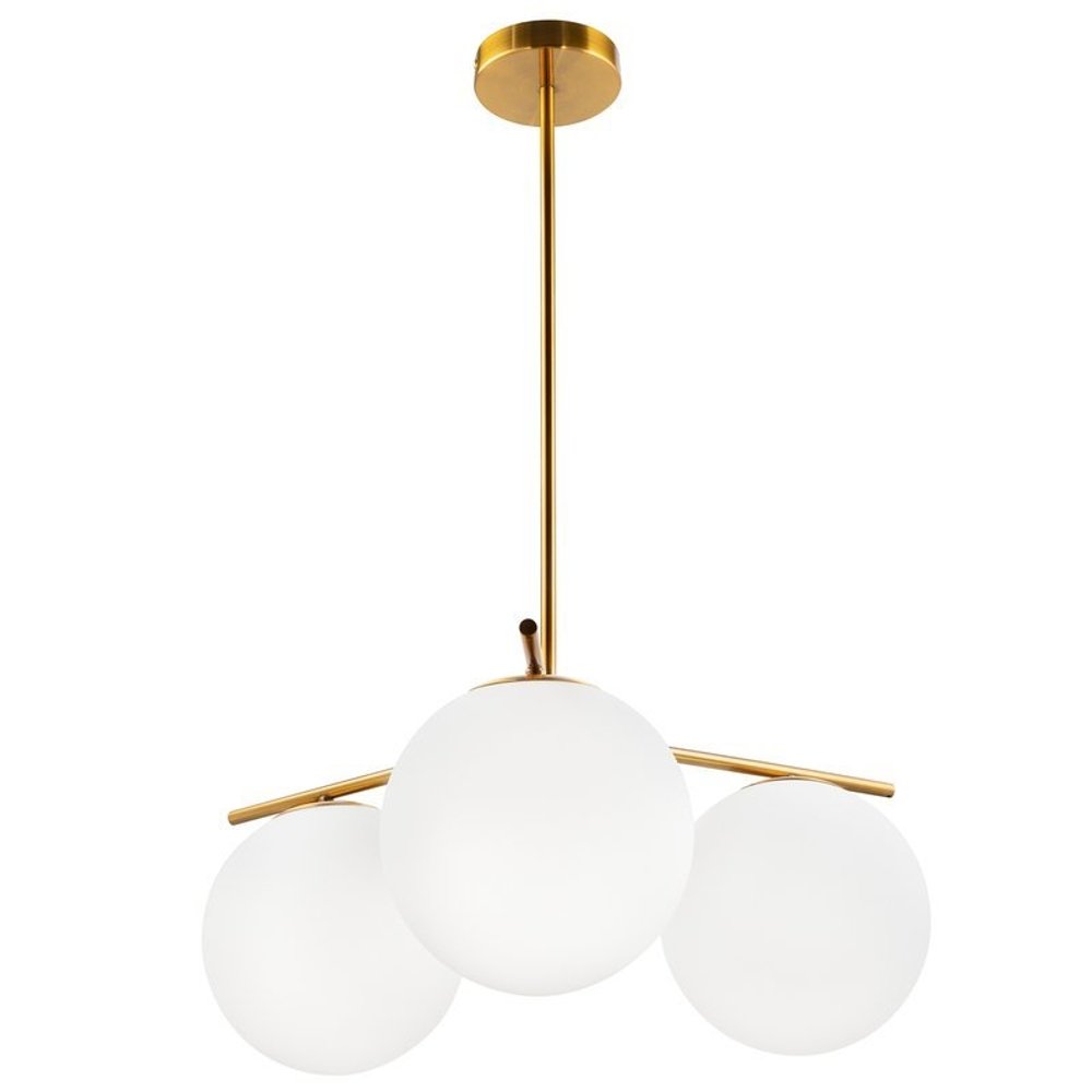 Lampa nad stół wisząca nowoczesna VENUS-3 szczotkowany mosiądz ST-5026-3 - Step Into Design