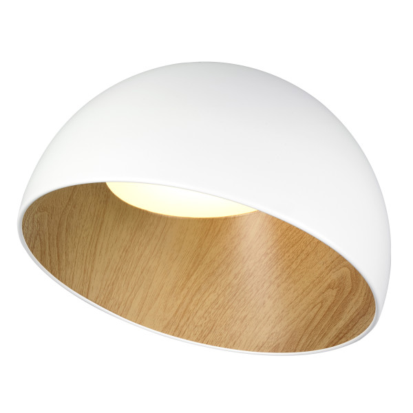 Plafon ledowy klosz w skosie PADELLA ST-9493C/B white biały 35 cm - Step Into Design