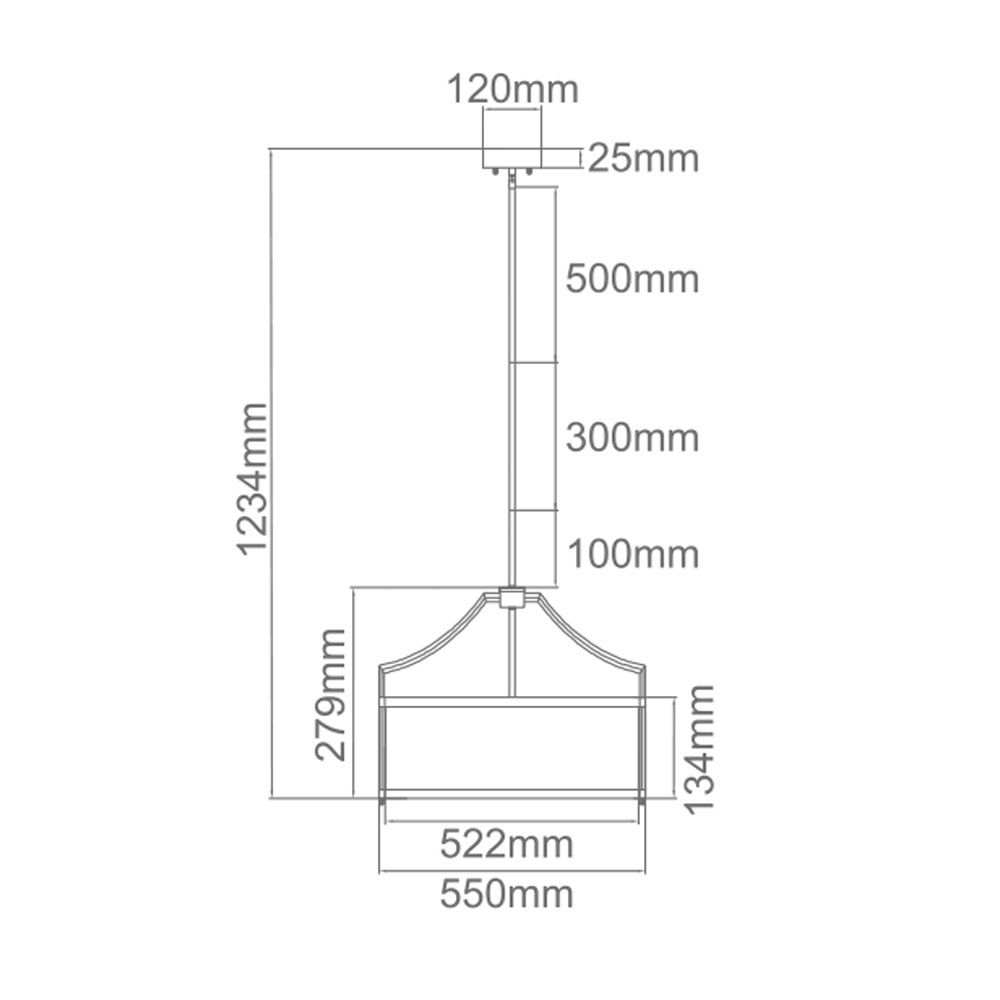 Lampa Hampton wisząca Stanza cromo M OR80872 - Open Design Highlights - obrazek 4