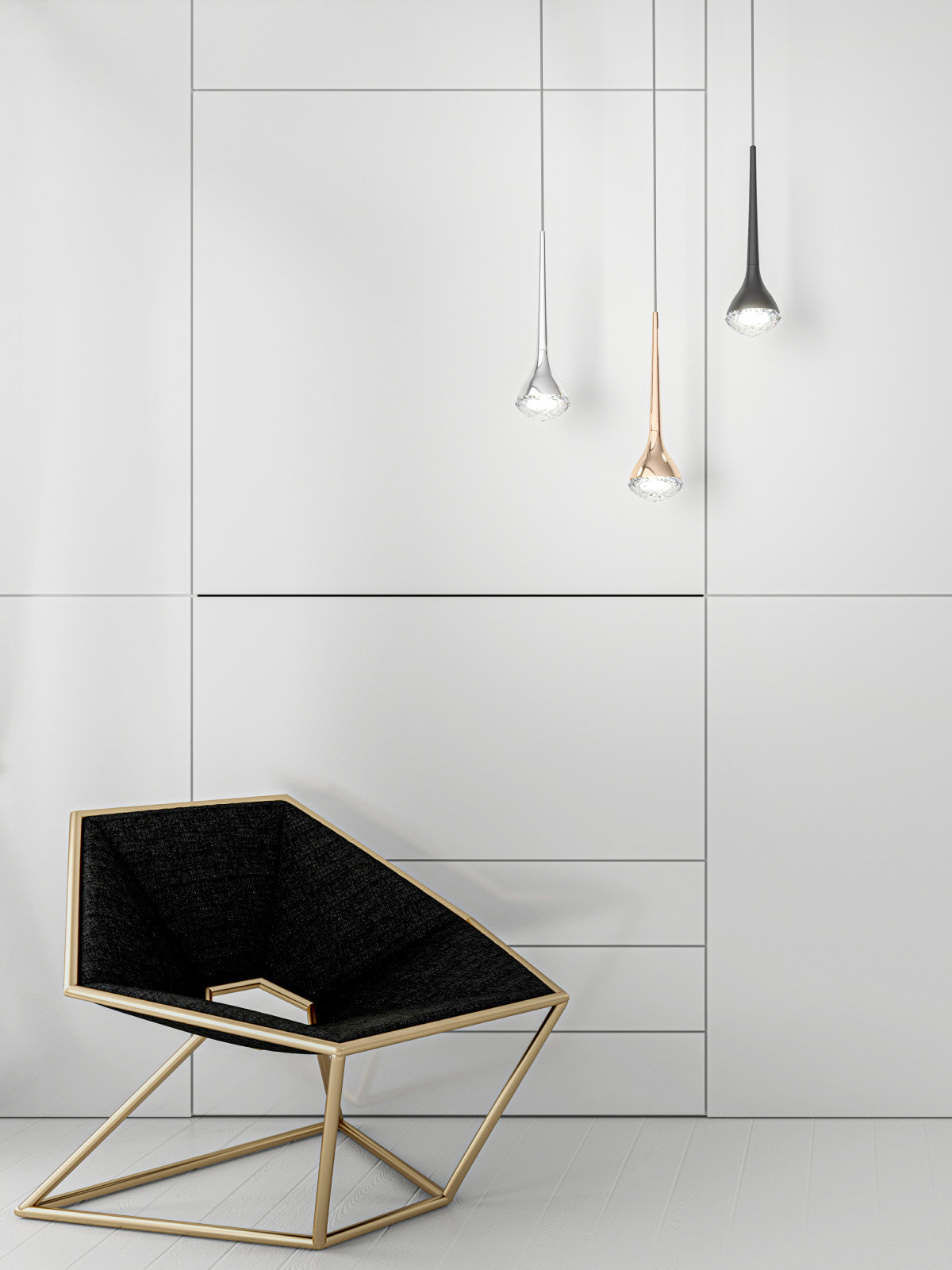 Lampa designerska wisząca CRIMA CROMO OR80322 - Open Design Highlights - obrazek 2