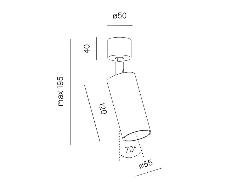 Nowoczesny reflektor sufitowy AQForm PET GU10 biały – 10045-G000-00-PH-13 - obrazek 2