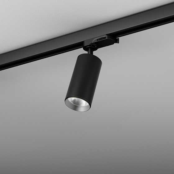 Lampa do szyn 3-fazowych PET midi LED M930 35° ON/OFF track black 16362-M930-FB-00-12 - AqForm