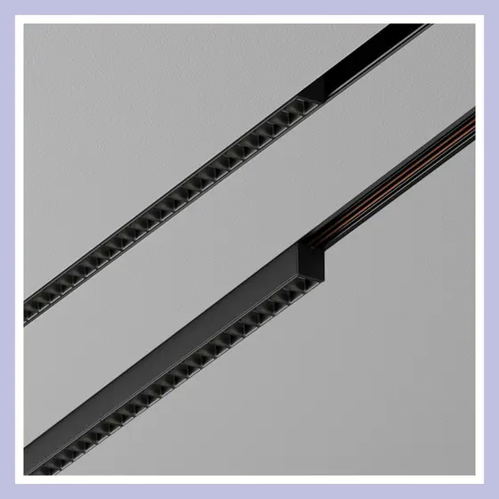 Nowoczesna liniowa oprawa szynowa AQForm SET TRU mini points 28 LED MULTITRACK 48 V 3000 K 59° czarna – 16379-M930-WB-00-12 - obrazek 5