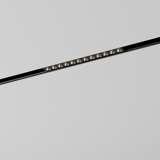 Nowoczesna liniowa oprawa szynowa AQForm RAFTER mini points 10 LED MULTITRACK 48 V 3000 K 45° DALI czarna – 16457-M930-WB-DA-12 - obrazek 2