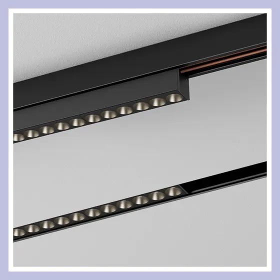 Nowoczesna liniowa oprawa szynowa AQForm RAFTER mini points 20 LED MULTITRACK 48 V 3000 K 45° czarna – 16458-M930-WB-00-12 - obrazek 3