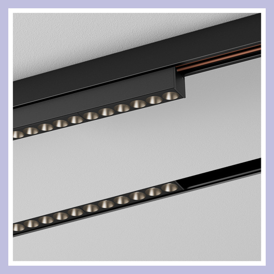 Nowoczesna liniowa oprawa szynowa AQForm RAFTER mini points 20 LED MULTITRACK 48 V 3000 K 45° drugi obwód czarna – 16458-M930-WB-01-12 - obrazek 4