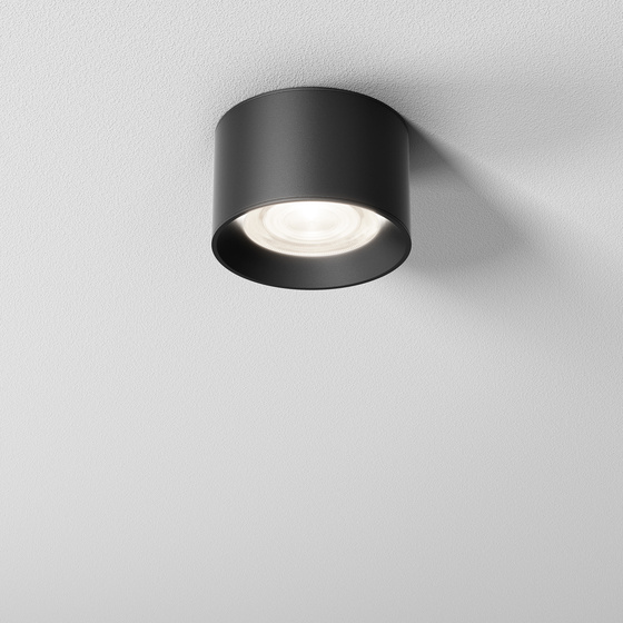 Lampa sufitowa na zewnątrz ONLY round mini 7 LED 230V exterior M927 40° Phase-Control surface black 47018-M927-W3-PH-12 - AqForm