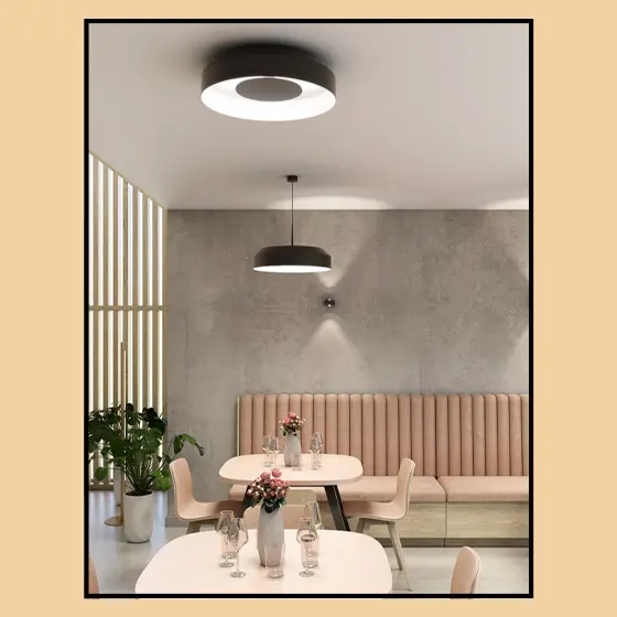 Nowoczesny plafon AQForm MAXI RING dot LED 3000 K czarno-biały – 47027-M930-DW-PH-12 - obrazek 3