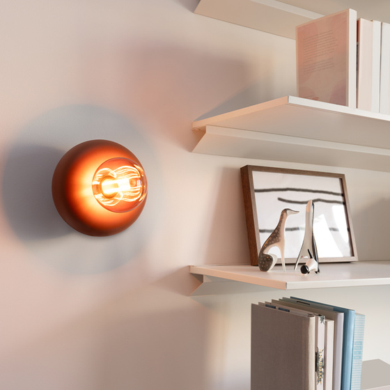 Nowoczesna lampa sufitowa AQForm KLIVA E27 terakota – 47042-E000-00-PH-83 - obrazek 2