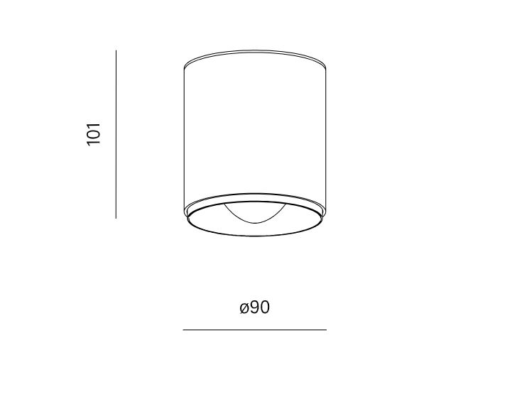Nowoczesna tuba sufitowa AQForm QRLED next 9 W 3000 K 52° IP44 czarna – 47063-M930-W3-00-12 - obrazek 2