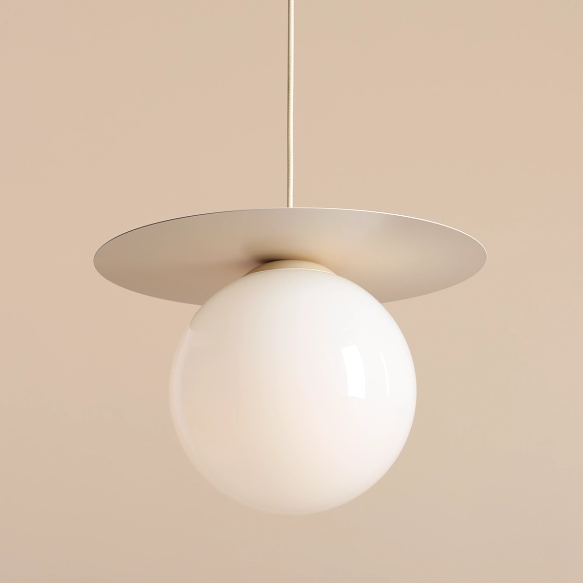 LAMPA WISZĄCA LOOP CREAM M 1125G9_M Aldex