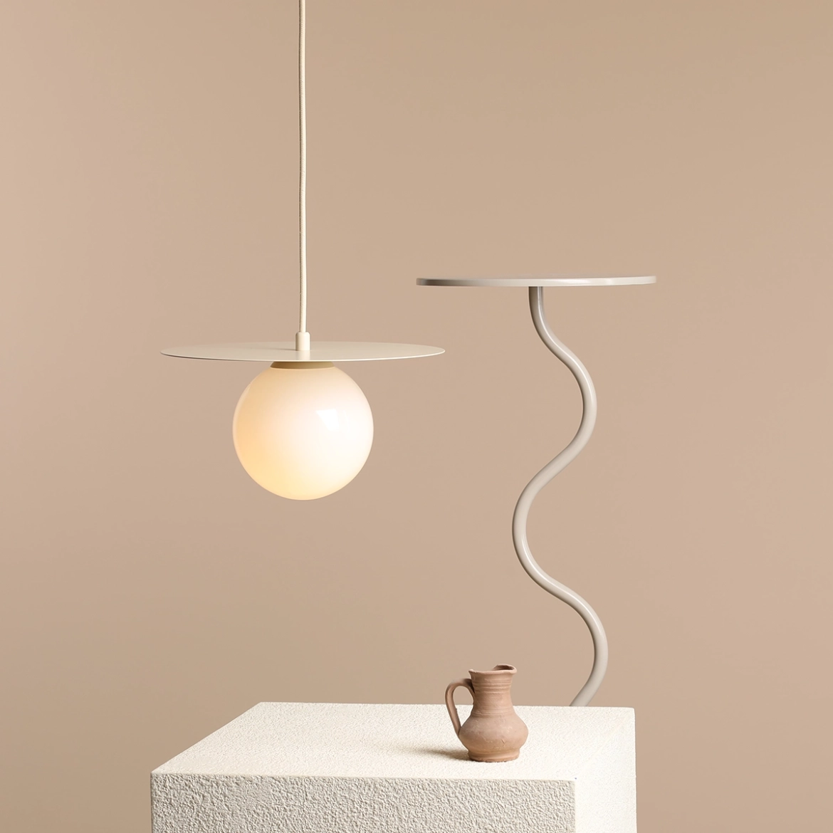 LAMPA WISZĄCA LOOP CREAM S 1125G9_S Aldex