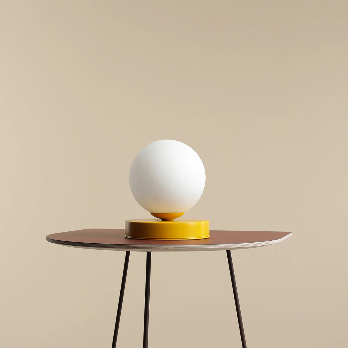 BALL TABLE MUSTARD S 1076B14_S Lampka stołowa #colours Aldex