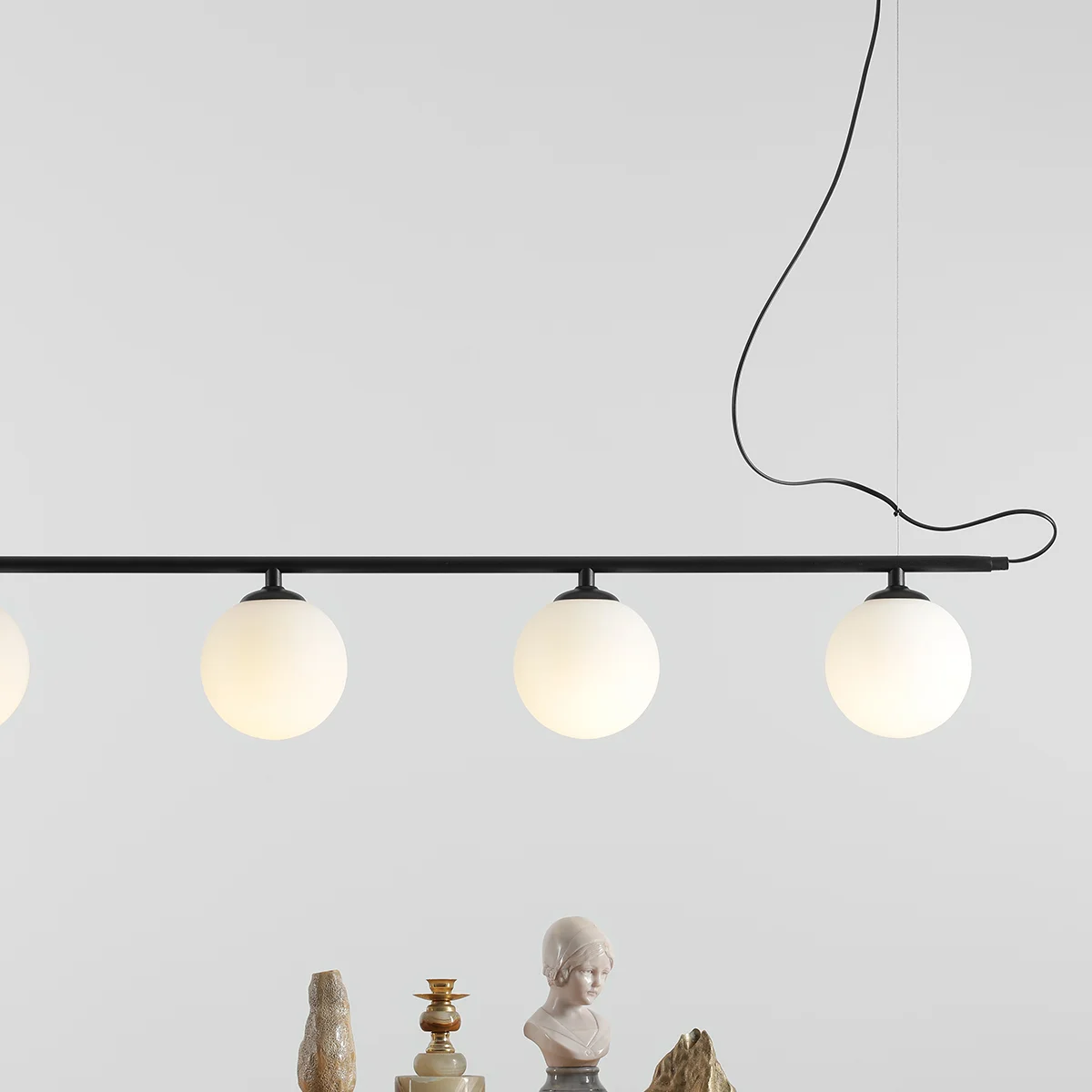 BERYL GLASS 5 BLACK 1006F1 Nowoczesna lampa wisząca Aldex