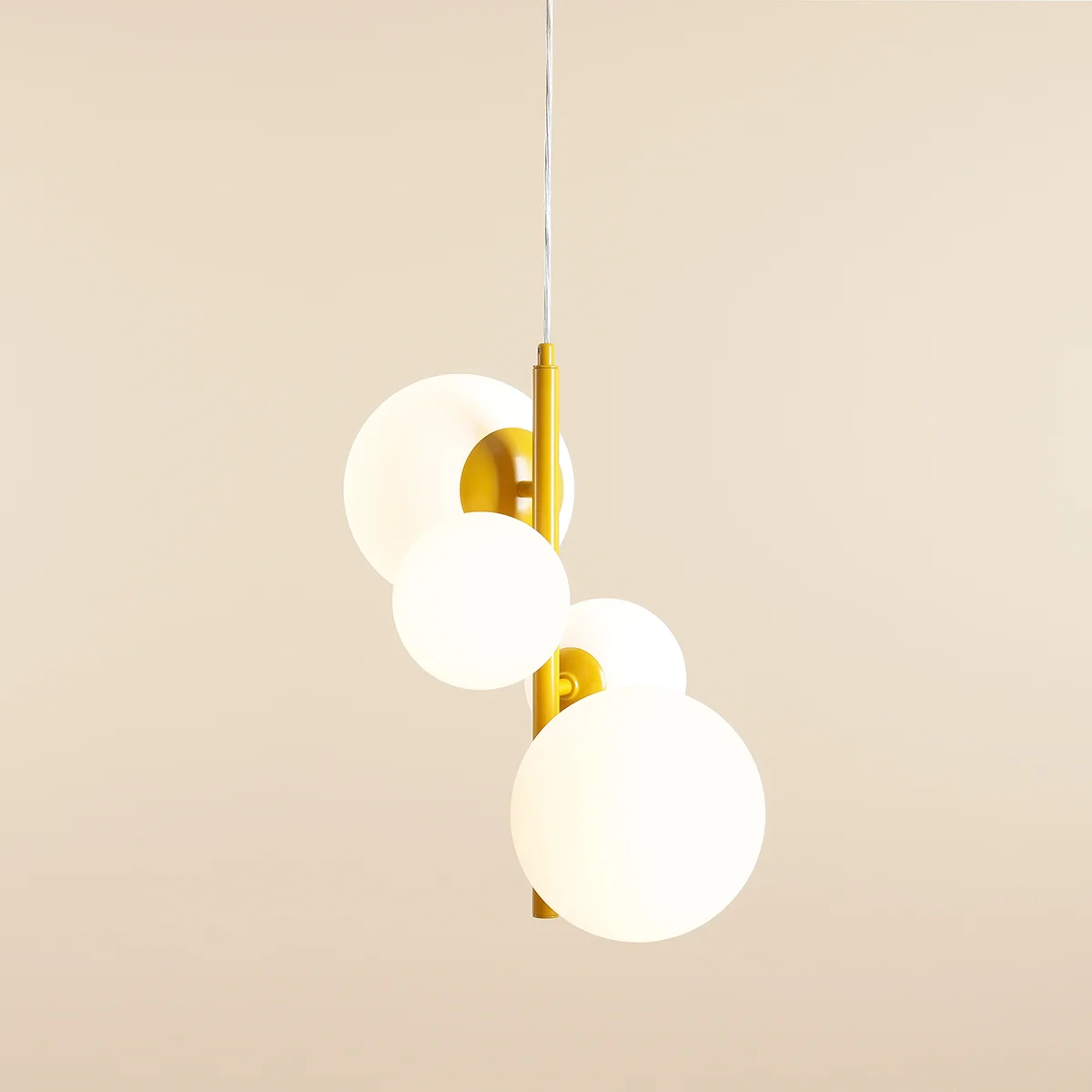 BLOOM 4 MUSTARD 1091L14 Lampa wisząca #colours Aldex