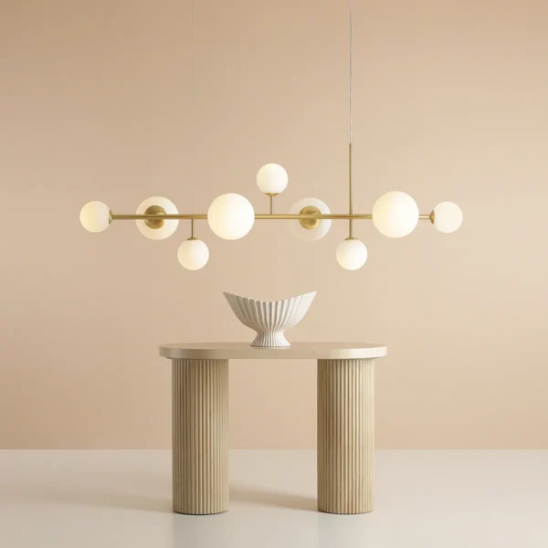 Lampa wisząca DIONE 9 BRASS 1092N40 Aldex
