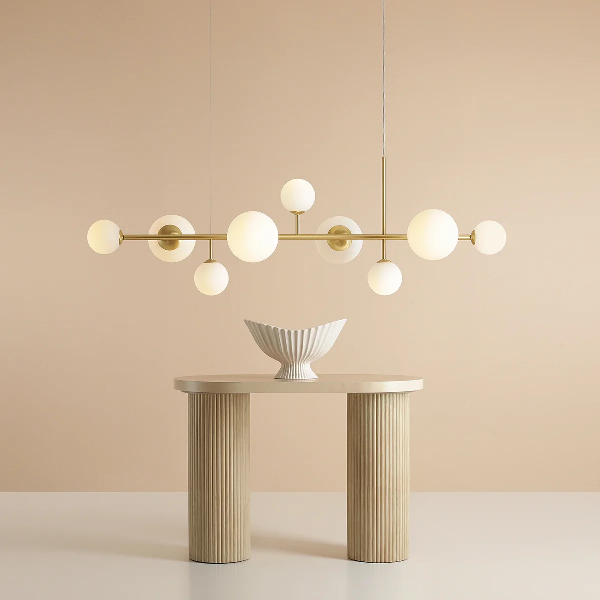 Lampa wisząca DIONE 9 BRASS 1092N40 Aldex