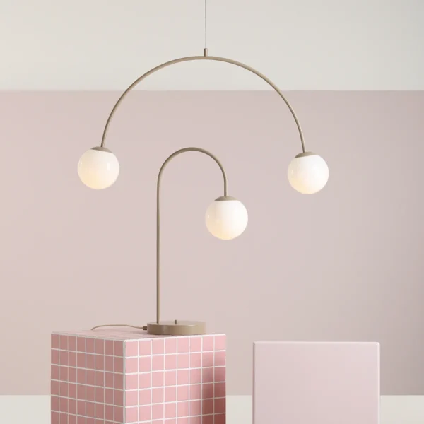 Lampa wisząca UNA 2 BEIGE 1116H17 Aldex