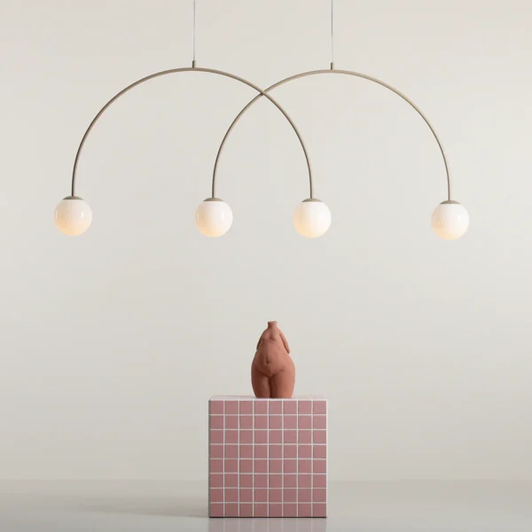 Lampa sufitowa UNA 4 BEIGE L 1116L17_L Aldex