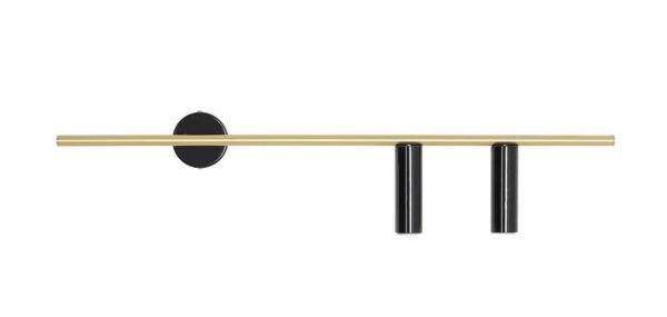 KINKIET TREVO 2 BLACK BRASS (prawy) 1083D40_2 ALDEX