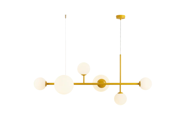 DIONE 6 MUSTARD 1092K14 Nowoczesna lampa wisząca #colours Aldex