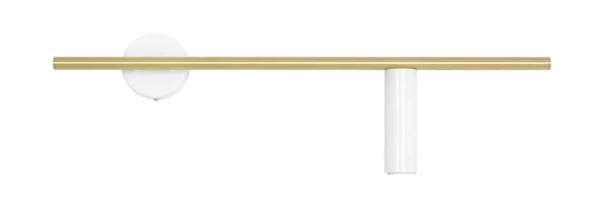KINKIET TREVO WHITE BRASS (prawy) 1097C40_2 ALDEX