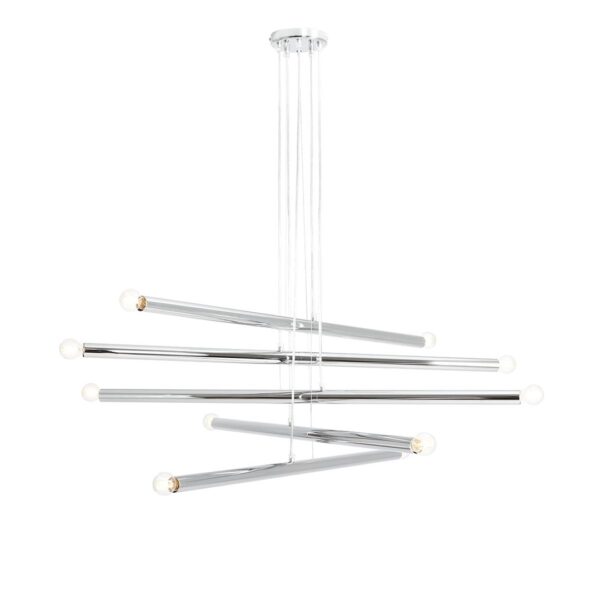 Lampa Wisząca TUBO 10 Chrom 1072M4 Aldex