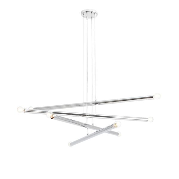 Lampa Wisząca TUBO 8 Chrom 1072P4 Aldex