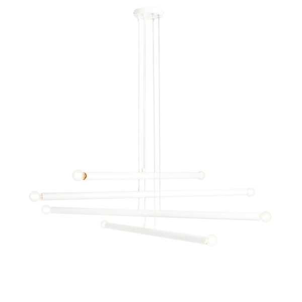 Lampa Wisząca TUBO 8 Biały 1072P Aldex