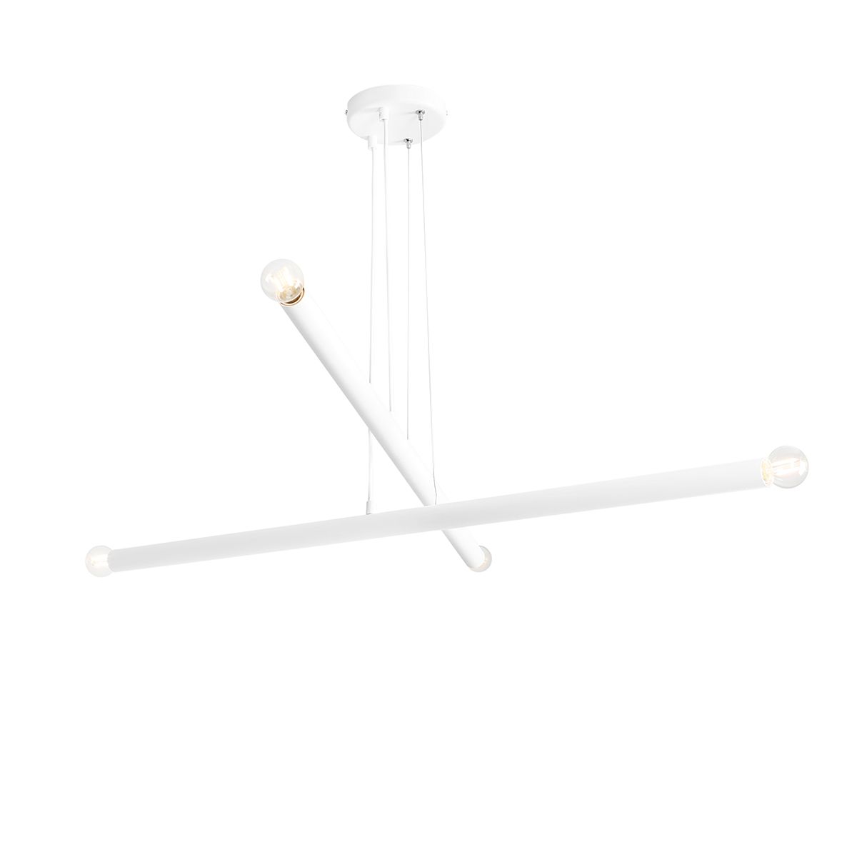 Lampa Wisząca TUBO 4 Biały 1072L Aldex