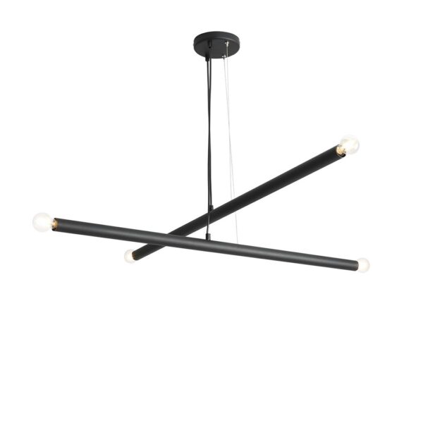 Lampa Wisząca TUBO 4 Czarny 1072L1 Aldex