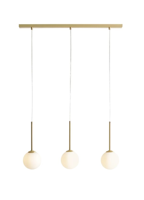 Lampa Wisząca BOSSO 3 Mosiądz 1087E_40 Aldex