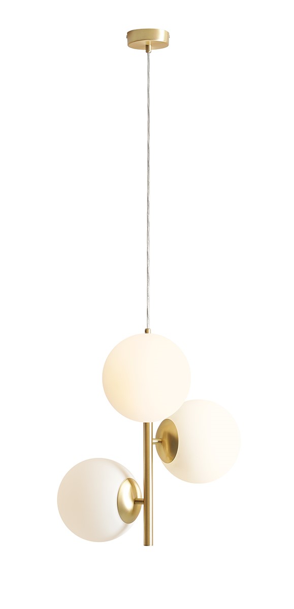 Lampa Wisząca Fin 3 Mosiądz M 1120E40_M Aldex