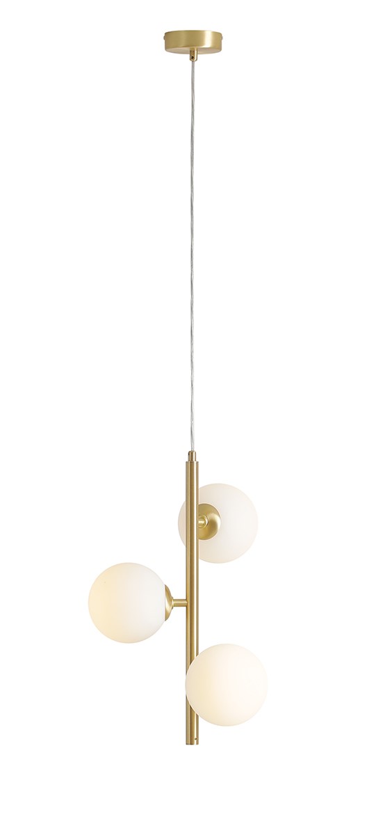 Lampa Wisząca Fin 3 Mosiądz S 1120E40_S Aldex