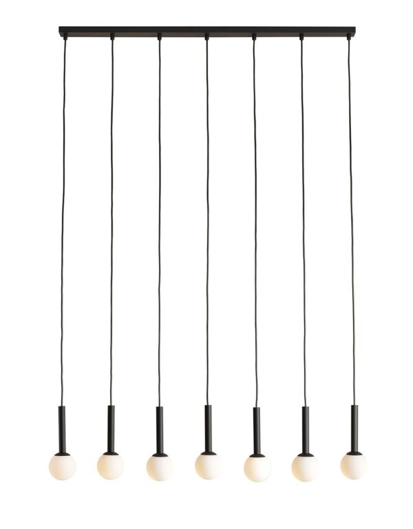 Lampa Wisząca Riu 7 Czarny 1121T1 Aldex