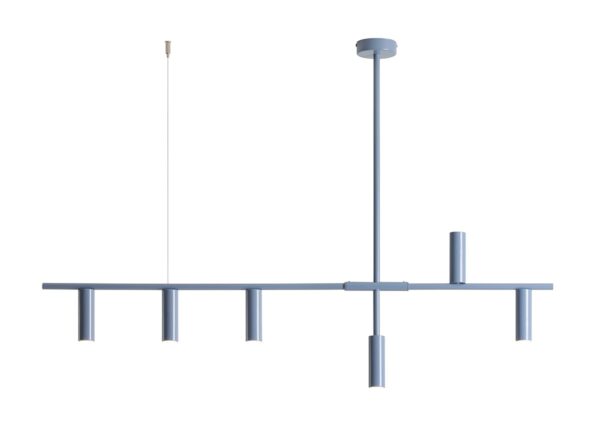 Lampa Wisząca TREVO 6 Niebieski 1104K16 Aldex