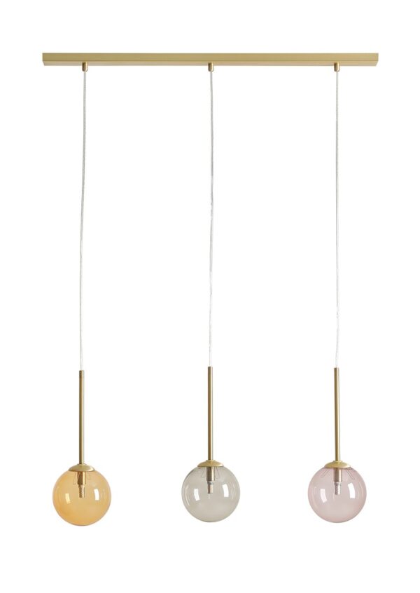 Lampa Wisząca BOSSO 3 Wielokolorowy Żarówka W Zestawie 1119E_40 Aldex