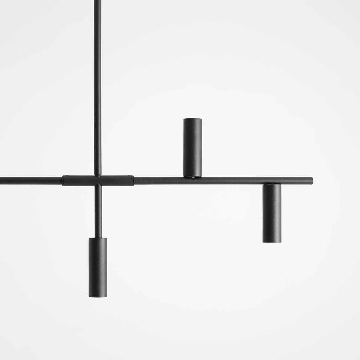 LAMPA WISZĄCA TREVO 6 ALL BLACK 1104K1 ALDEX