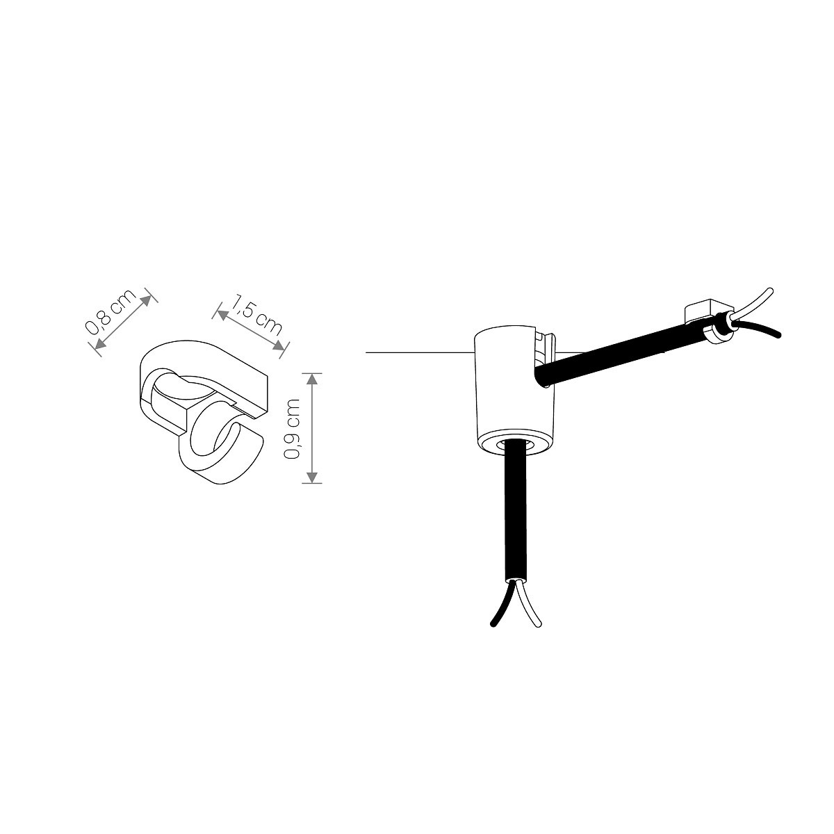 Element montażowy CAMELEON MOUNTING B 12150 Nowodvorski