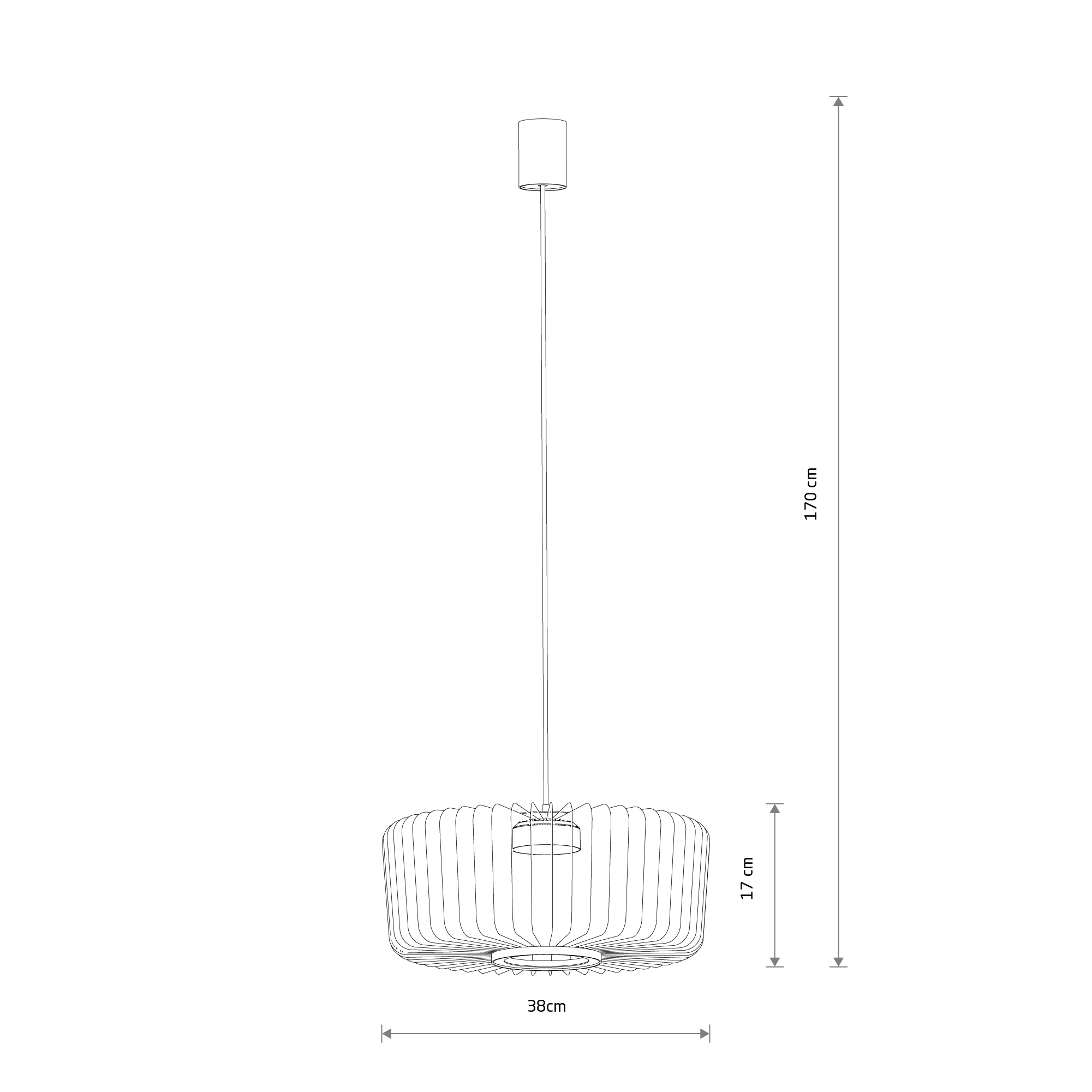 Lampa wisząca KENAI C szałwiowa 12230 Nowodvorski
