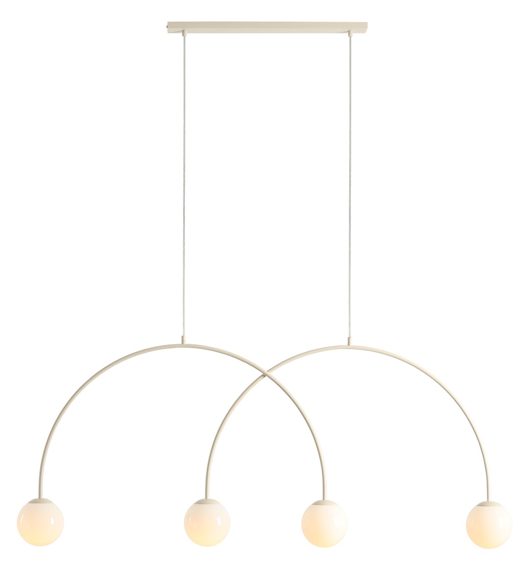 Lampa Wisząca Una 4 Kremowy L 1116L9_L Aldex