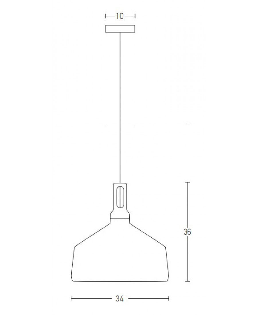 1511-W PENDANT LAMP 1XE27 ALUMINIUM WHITE Zambelis Lights