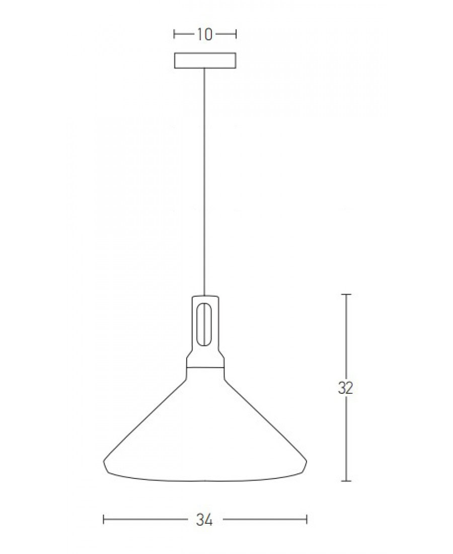 1512-W PENDANT LAMP 1XE27 ALUMINIUM WHITE Zambelis Lights