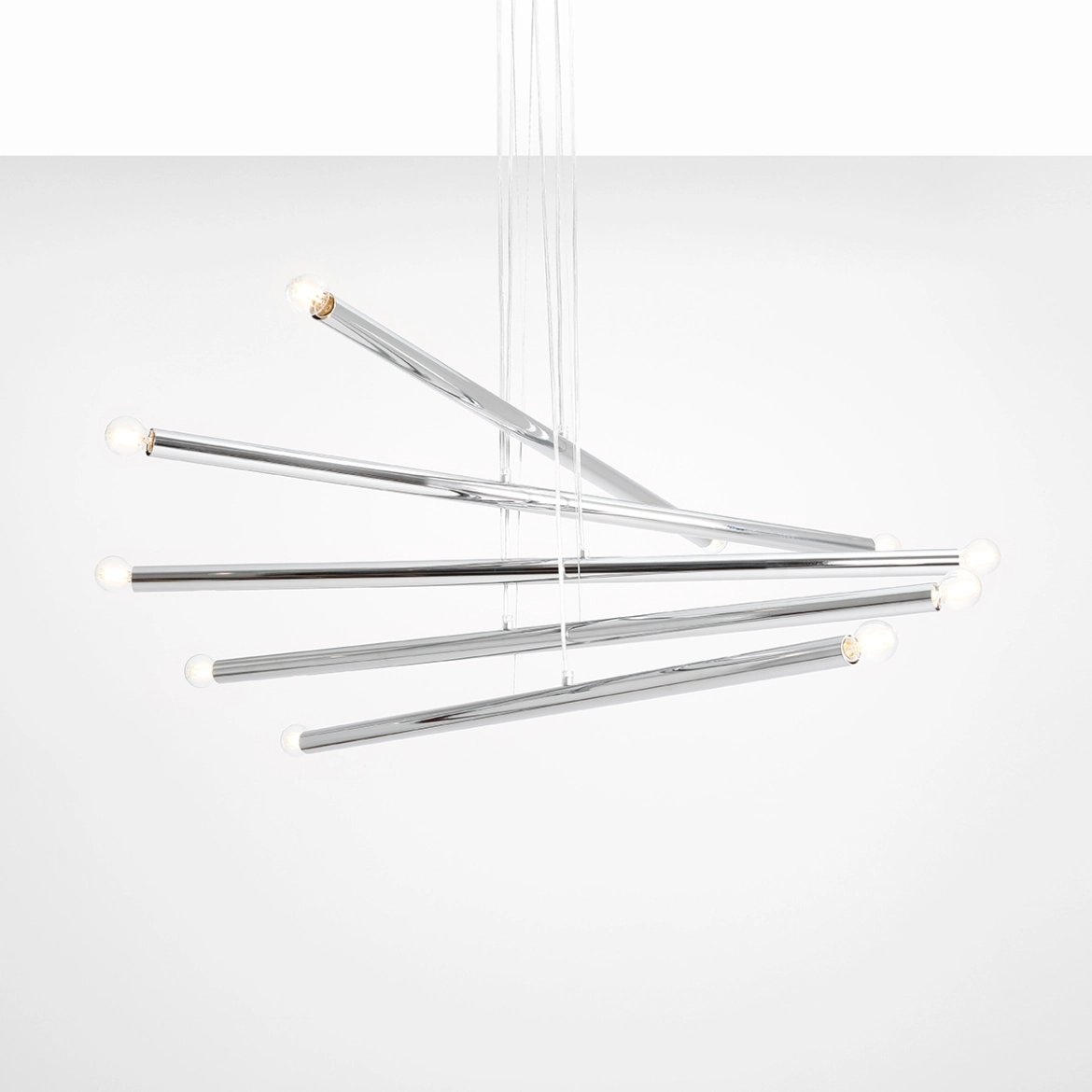 Lampa Wisząca TUBO 10 Chrom 1072M4 Aldex