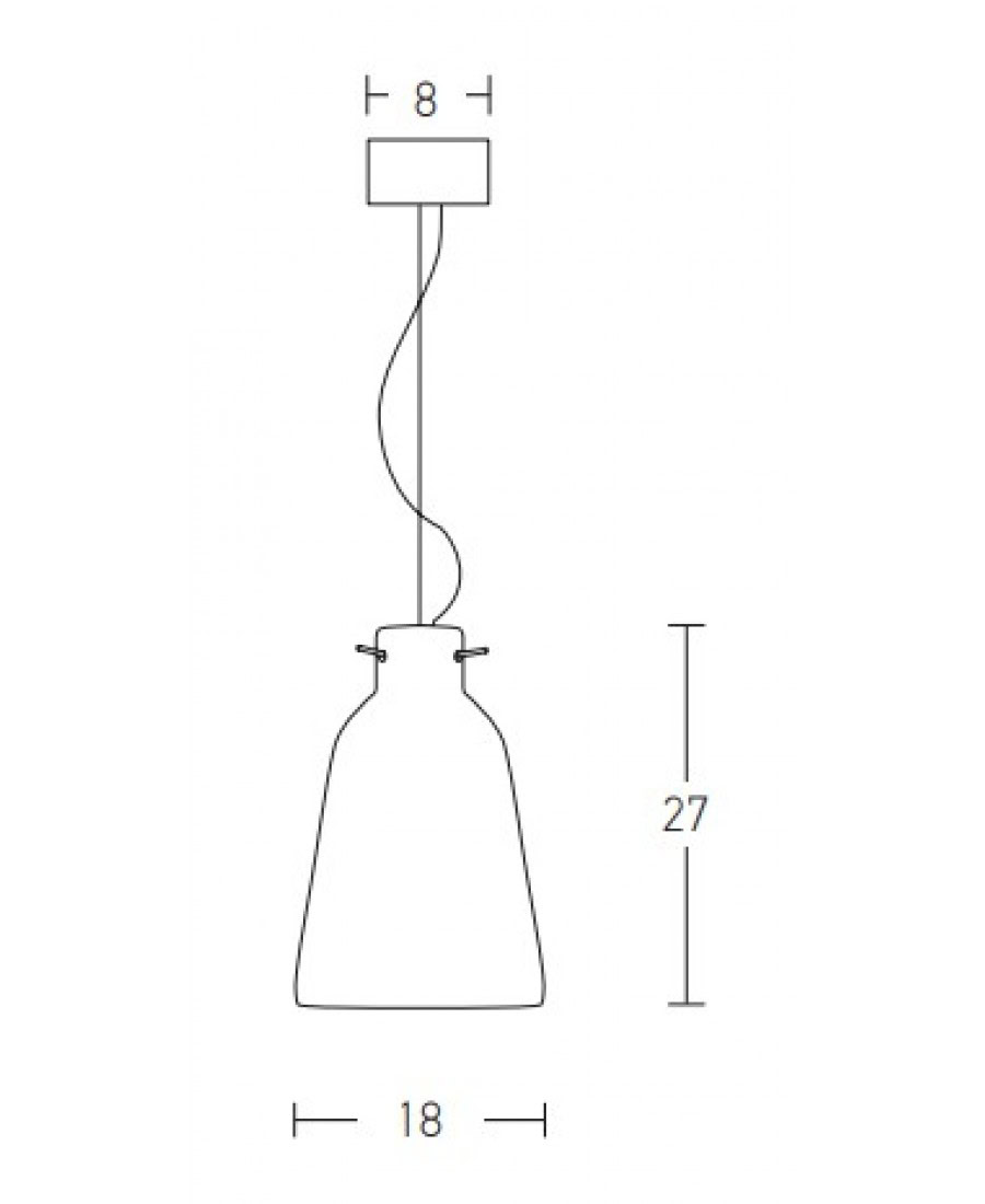 1663 PENDANT CLAY LIGHT Zambelis Lights
