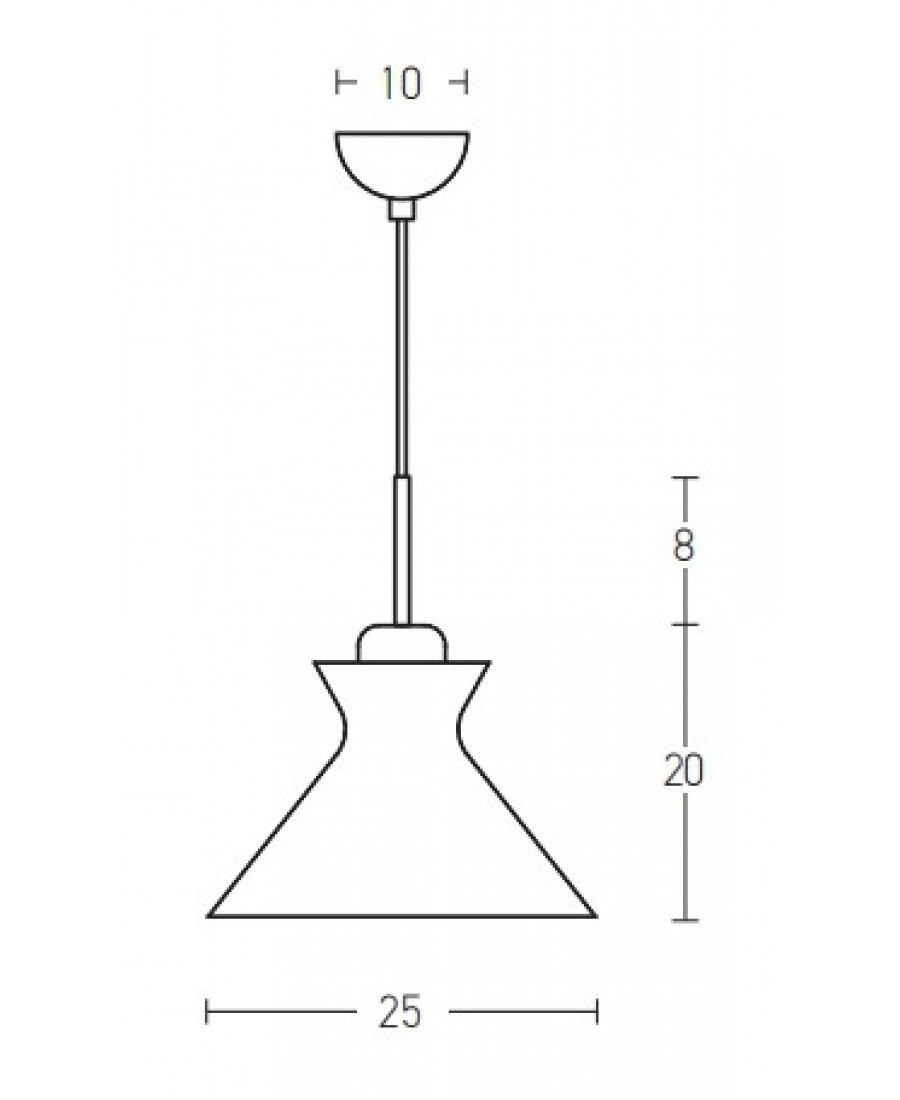 180066 PENDANT LIGHT 1XE27 40W Zambelis Lights
