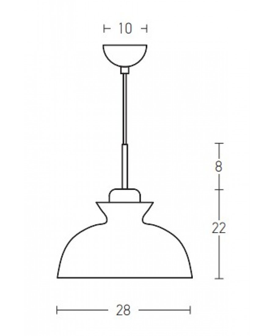 180067 PENDANT LIGHT 1XE27 40W Zambelis Lights